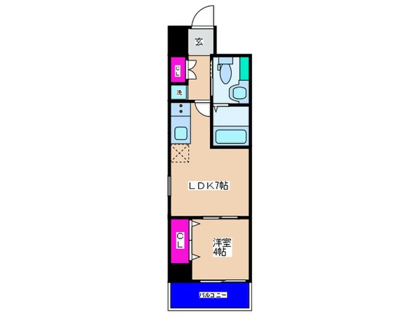 Ｌａ　ＣＡＳＡ玉造の物件間取画像